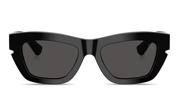 تسوق نظارات شمسية طراز كات آي بتوقيع العلامة بربري بلون أسود أونلاين.