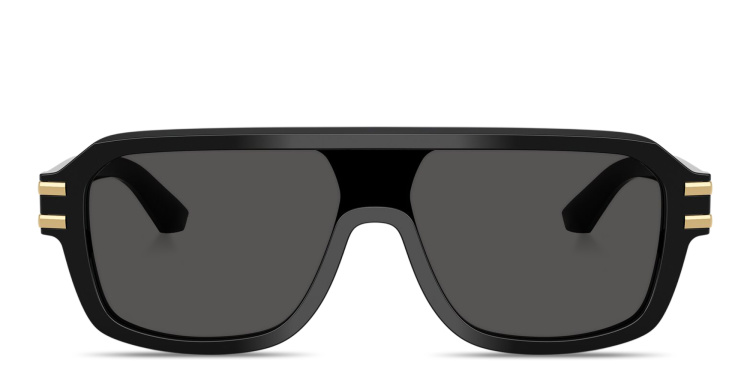 تسوق نظارات شمسية طراز أفياتور برمز دي جي دولتشي آند غابانا بلون أسود أونلاين.