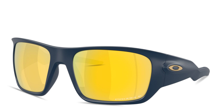 Shop Oakley Masseter Rectangle Sunglasses in Blue online.