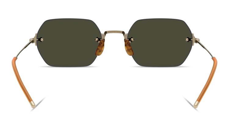 تسوق نظارات شمسية تي كاي-13 غير منتظمة بدون إطار للجنسين أوليفر بيبلز بلون ذهبي أونلاين.