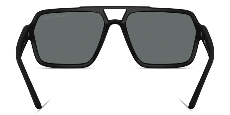 تسوق نظارات شمسية طراز أفياتور بتوقيع العلامة برادا لينيا روسا بلون أسود أونلاين.