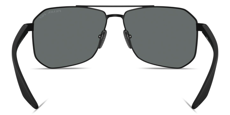 تسوق نظارات شمسية طراز بايلوت بتوقيع العلامة برادا لينيا روسا بلون أسود أونلاين.