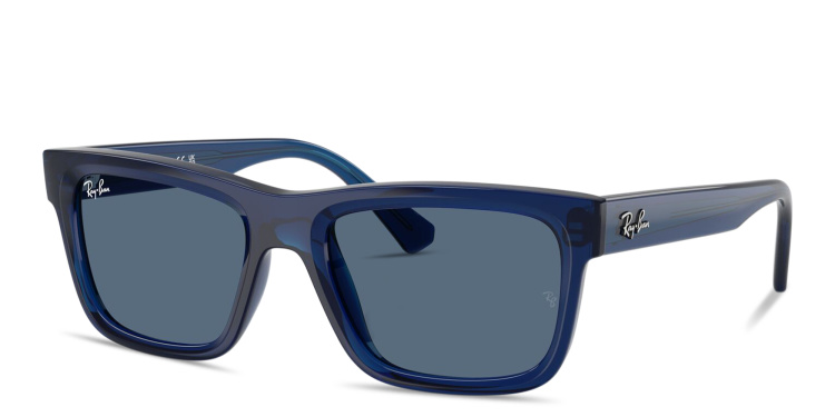 Shop Ray-Ban Junior Kids Rectangle Sunglasses in Blue online.