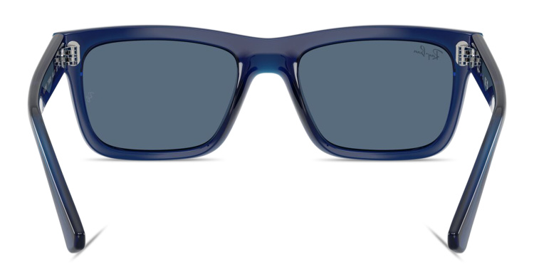 Shop Ray-Ban Junior Kids Rectangle Sunglasses in Blue online.