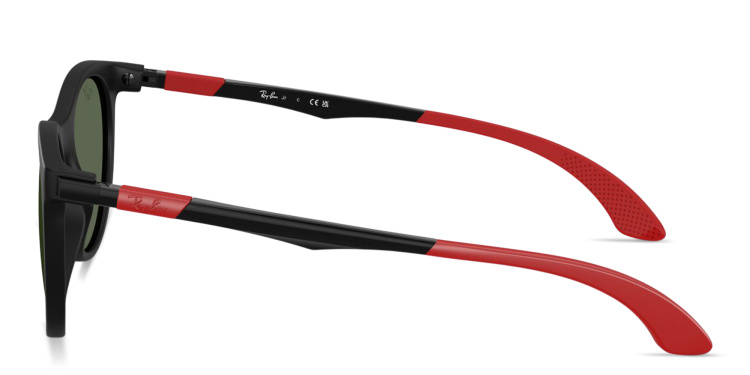 Shop Ray-Ban Junior Kids Panthos Sunglasses in Black online.