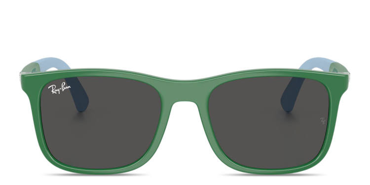 Shop Ray-Ban Junior Kids Square Sunglasses in Green online.