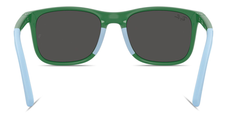 Shop Ray-Ban Junior Kids Square Sunglasses in Green online.