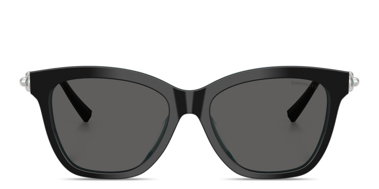 تسوق نظارات شمسية تيفاني هاردوير بإطار مربّع تيفاني أند كو بلون أسود أونلاين.