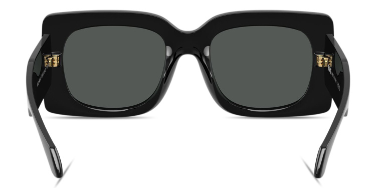 تسوق نظارات شمسية مربّعة كبيرة بتوقيع العلامة فيرزاتشي بلون أسود أونلاين.
