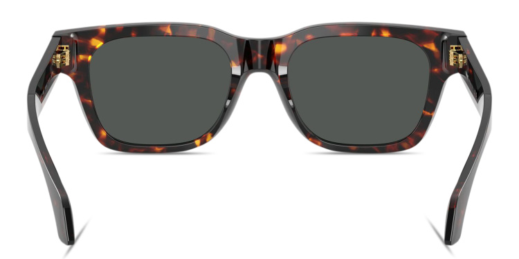 Shop VERSACE Logo Signature Square Sunglasses in Havana online.