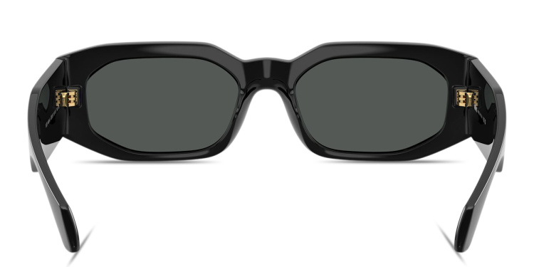 تسوق نظارات شمسية غير منتظمة للجنسين بتوقيع العلامة فيرزاتشي بلون أسود أونلاين.