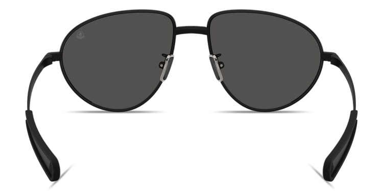 تسوق نظارات شمسية فيزلا طراز بايلوت للجنسين مونكلير بلون أسود أونلاين.