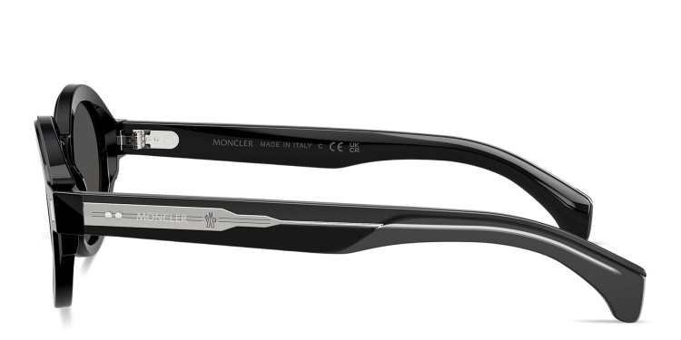 Shop Moncler Rondosa Unisex Round Sunglasses in Black online.