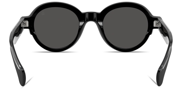 Shop Moncler Rondosa Unisex Round Sunglasses in Black online.