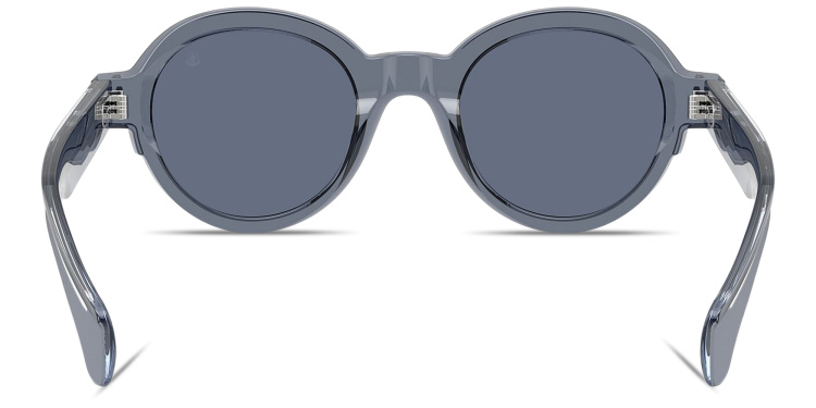 Shop Moncler Rondosa Unisex Round Sunglasses in Blue online.