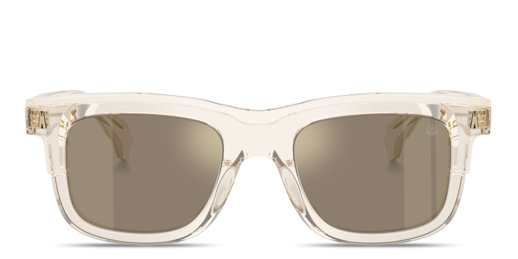 تسوق نظارات شمسية كلارو بإطار مربّع للجنسين مونكلير بلون بيج أونلاين.