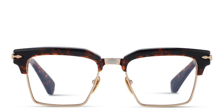 Shop JACQUES MARIE MAGE Alin Unisex Square Eyeglasses in Tortoise online.