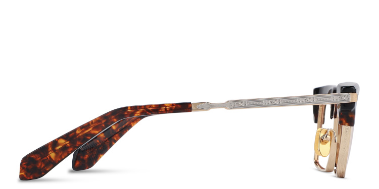 Shop JACQUES MARIE MAGE Alin Unisex Square Eyeglasses in Tortoise online.