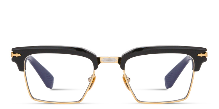 Shop JACQUES MARIE MAGE Alin Unisex Square Eyeglasses in Black online.