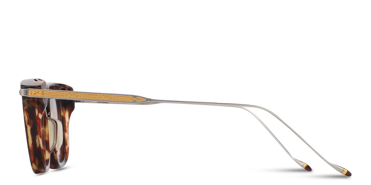 Shop JACQUES MARIE MAGE William Unisex Square Eyeglasses in Havana online.