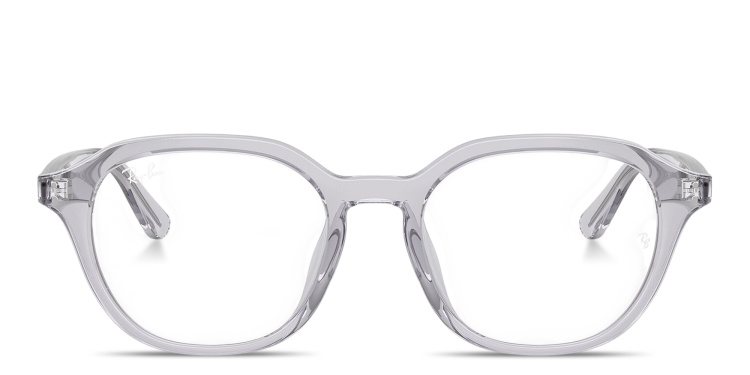 Shop Ray-Ban Optics Square Eyeglasses in Grey online.