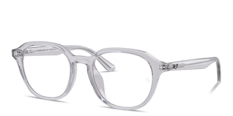 Shop Ray-Ban Optics Square Eyeglasses in Grey online.