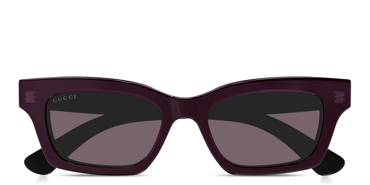 Shop GUCCI Logo Signature Cat-Eye Sunglasses in Purple online.