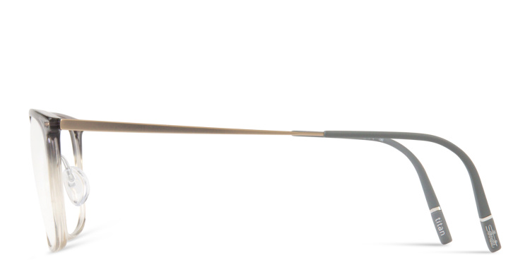 تسوق نظارات طبية إيلوجن لايت بإطار مربّع سيلويت بلون رمادي أونلاين.