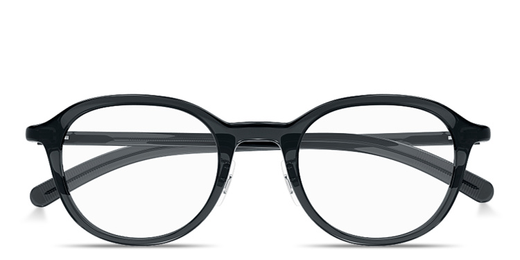 Shop MONTBLANC Snowcap Panthos Eyeglasses in Grey online.
