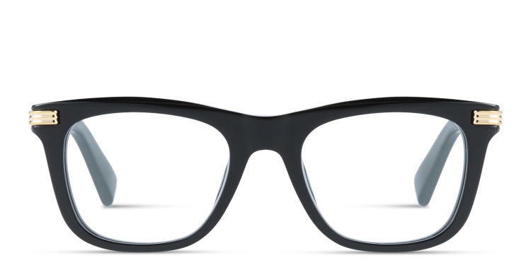 تسوق نظارات طبية بروميير دو كارتييه بإطار مستطيل كارتييه بلون أسود أونلاين.