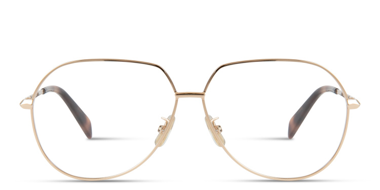 Shop CELINE Metal Cat-Eye Eyeglasses in Gold online.