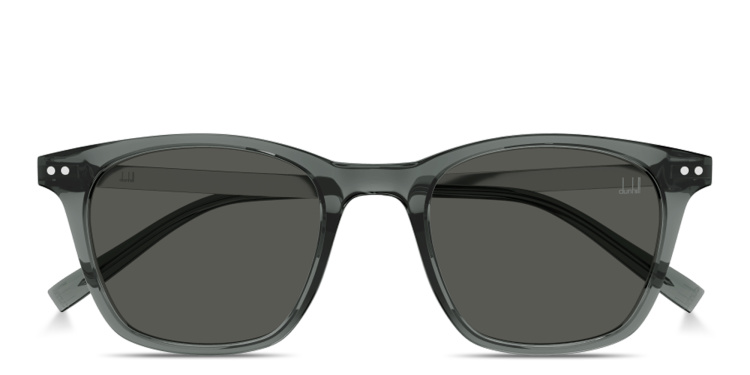 Shop Dunhill Heritage Lock Hinge Combi Square Sunglasses in Grey online.