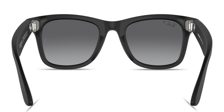 Shop Ray-Ban Meta Wayfarer Unisex Square Sunglasses in Black online.