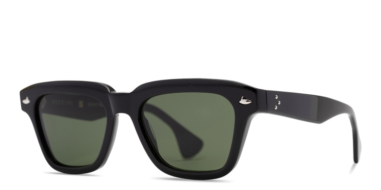 Shop SESTINI Quattro Unisex Square Sunglasses in Black online.