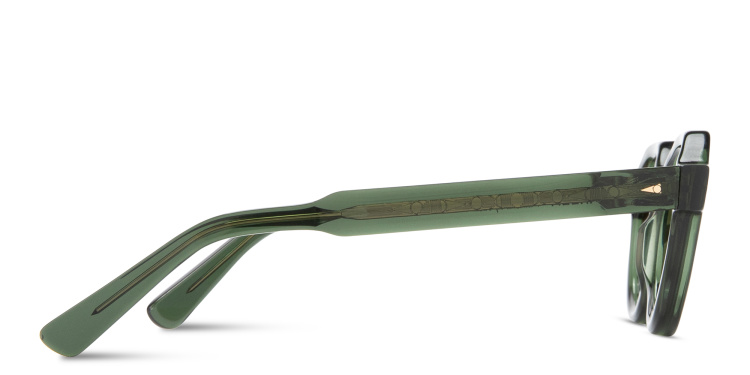 Shop AHLEM Grenelle Unisex Panthos Sunglasses in Green online.