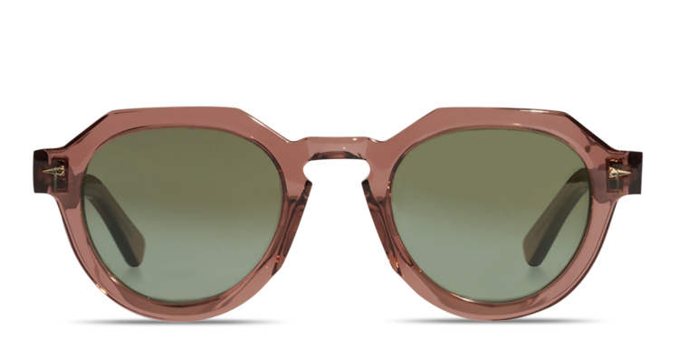 Shop AHLEM Grenelle Unisex Panthos Sunglasses in Red online.