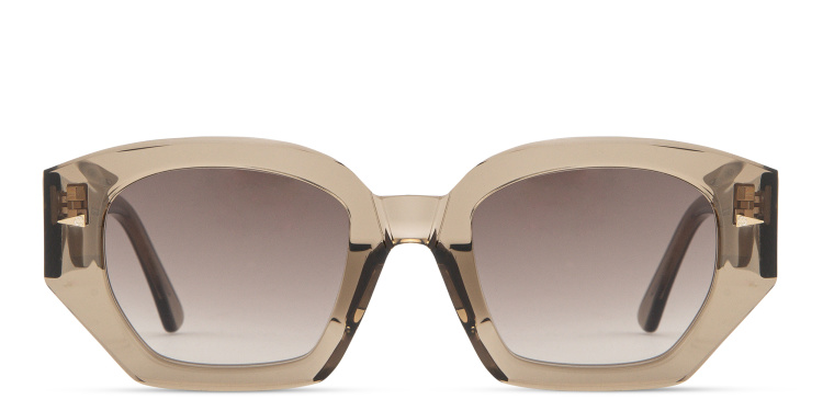 Shop AHLEM Constantine Cat-Eye Sunglasses in Grey online.