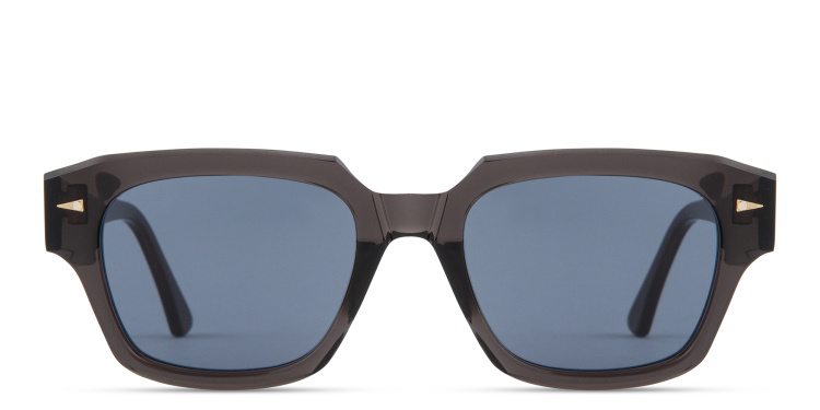 Shop AHLEM Rivoli Rectangle Sunglasses in Dark Light online.