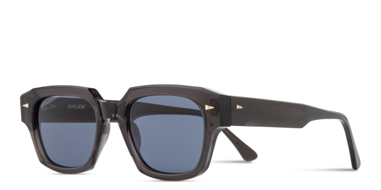 Shop AHLEM Rivoli Rectangle Sunglasses in Dark Light online.