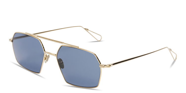 Shop AHLEM Haussmann Irregular Sunglasses in Pink online.