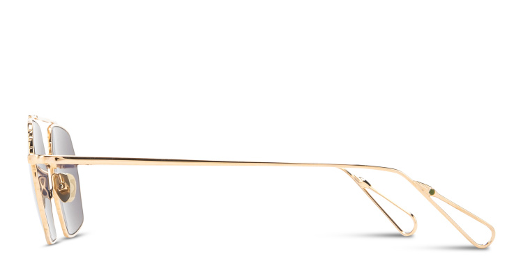 Shop AHLEM Haussmann Irregular Sunglasses in Pink online.