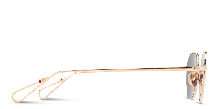 Shop AHLEM Gaillon Unisex Irregular Sunglasses in Gold online.