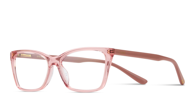 Shop EYE'M Logo Kids Cat-Eye Eyeglasses in Pink online.