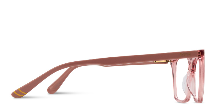 Shop EYE'M Logo Kids Cat-Eye Eyeglasses in Pink online.