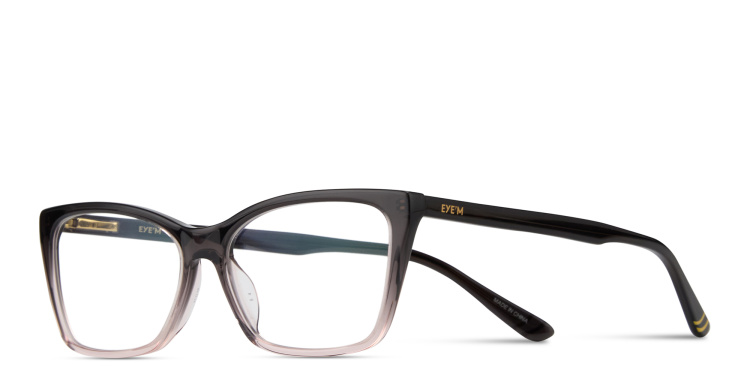 Shop EYE'M Logo Kids Cat-Eye Eyeglasses in Grey online.