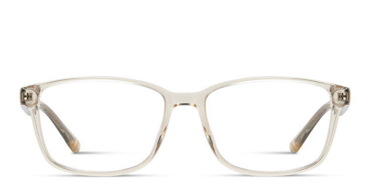 Shop EYE'M Logo Kids Rectangle Eyeglasses in Beige online.