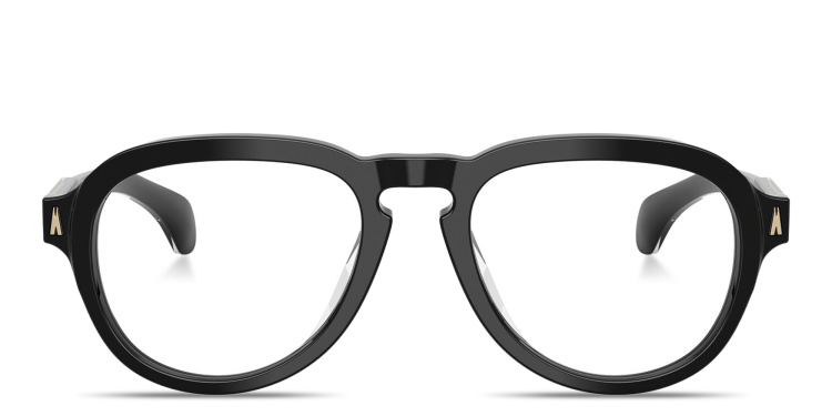 تسوق نظارات طبية طراز أفياتور بتوقيع العلامة مونكلير بلون أسود أونلاين.