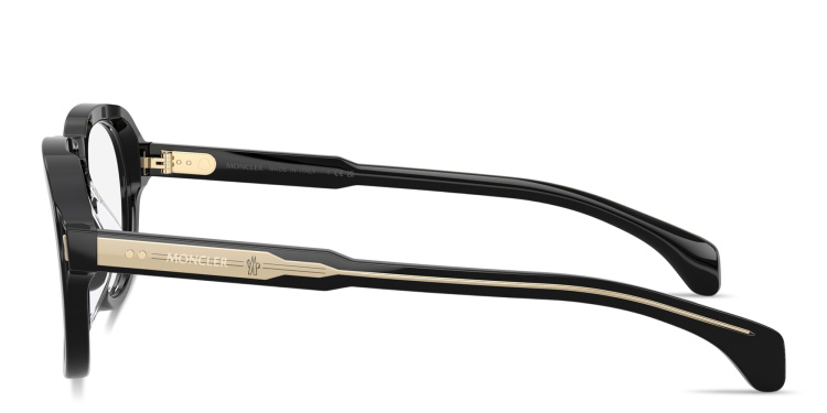 تسوق نظارات طبية طراز أفياتور بتوقيع العلامة مونكلير بلون أسود أونلاين.