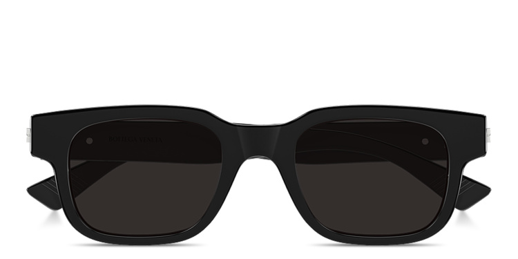 Shop BOTTEGA VENETA Classic Square Sunglasses in Black online.
