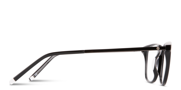 Shop EYE'M Logo Signature Square Eyeglasses in Black online.